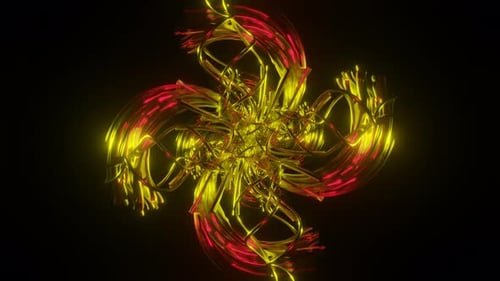 A Vibrant and Electrifying VJ Loop Featuring a Neon Disco Background