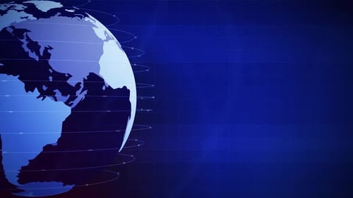 World Globe Rotating Loop