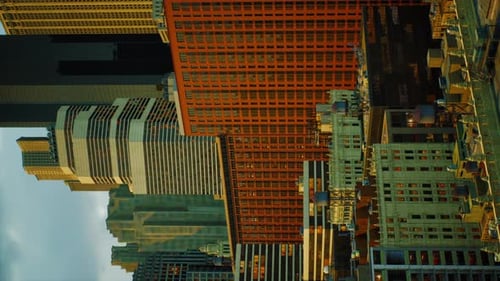 Vista vertical de Manhattan desde la azotea
