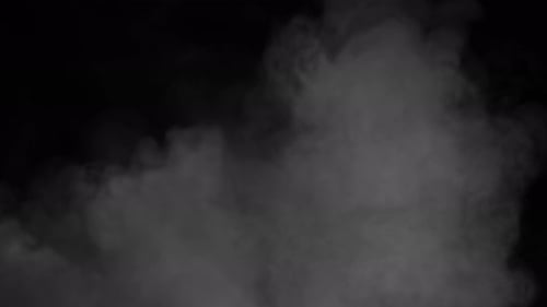 Smoke Rising on a Black Background