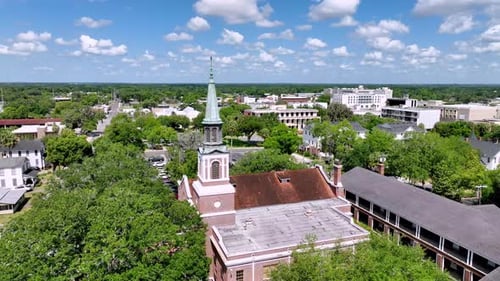 aerial over church in ocala florida