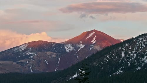 Mountain Sunset Time Lapse Scenery