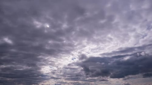 Dramatic Gray Clouds Moving Across the Sky