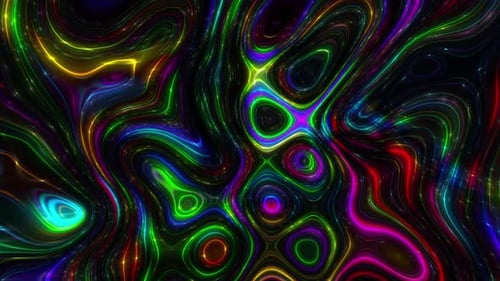 Colorful Abstract Liquid Wave Background Loop