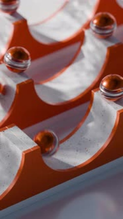 Animação 3D Slide Balls Loop