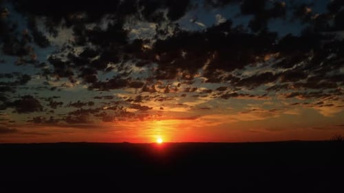 Incredible Sunrise Time Lapse over Open Landscape