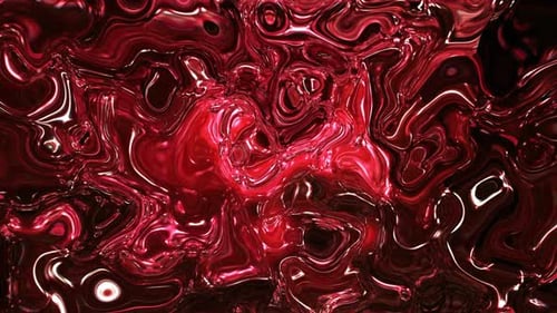 Dynamic Liquid Red Swirl Abstract Background Loop