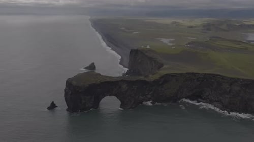 Dramatic View of Iceland's Rugged Coastline