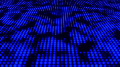 Electric Blue Abstract Neon Bokeh Background Vj Loop I 4K