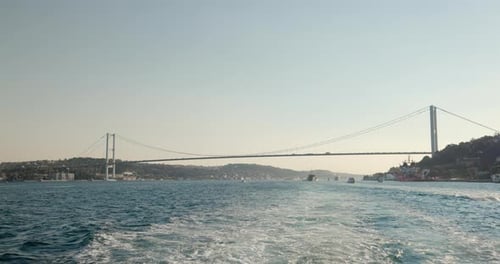 Bosphorus Bridge spanning the Bosphorus strait, Istanbul, Turkey