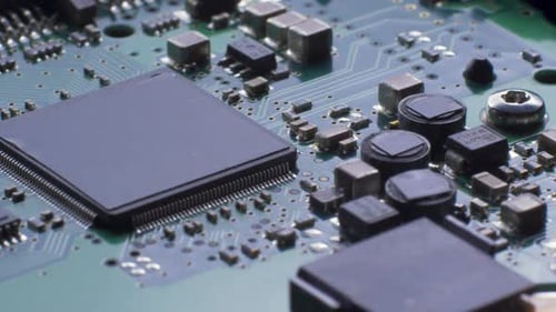 Green Electric Circuit Board