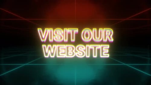 Neon Futuristic Text Animation Call to Action