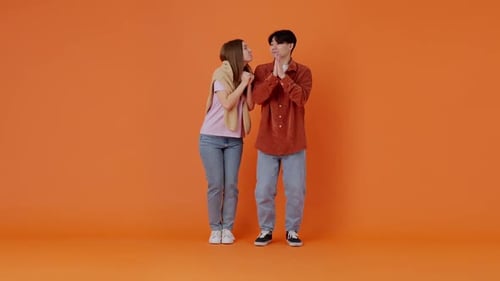 White Female and Asian Male Seeking Help in Orange Premise