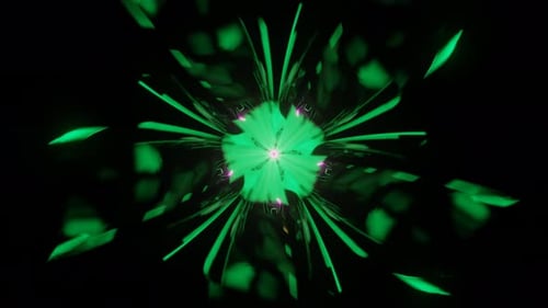 A Mesmerizing and Vibrant VJ Display with Colorful and Pulsating Patterns Perfect for Any Event