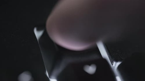 Pressing up arrow on the keyboard with a finger several times