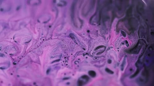 Dreamy Purple, Pink, and Black Abstract Liquid Swirl