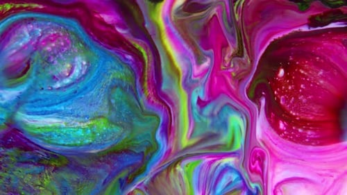 Abstract Fluid Colors Swirling Background