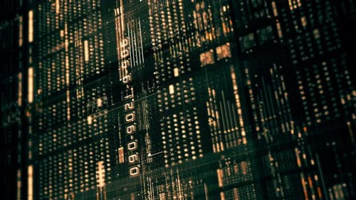 Advanced Data Matrix Simulation Vertical Background 10