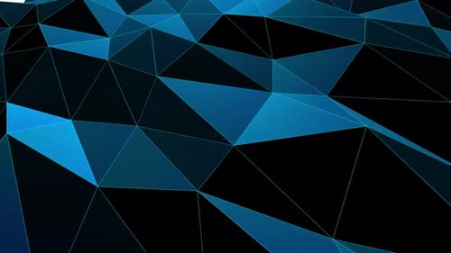 Animated Blue Abstract Geometric Plexus Network Background