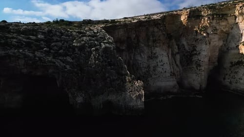 Malta - Mediterranean travel destination, cliffs near Xlendi Bay on Gozo