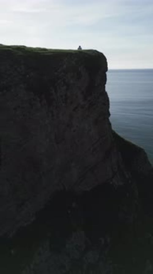 Aerial video of the Gower Peninsula, Glamorgan, South Wales, UK