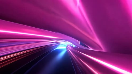 Tunnel de lumière vibrant abstrait