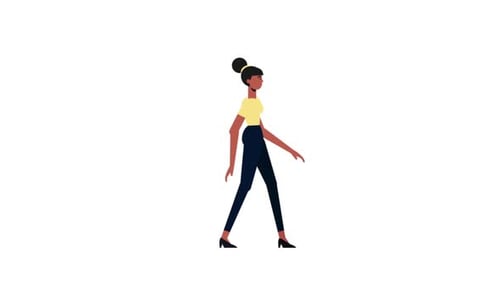 2D Women Character Background