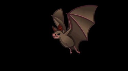 Artistic Flying Bat Animation