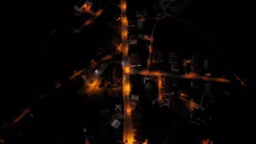 4K City Night Aerial