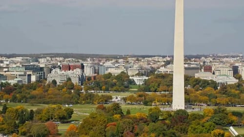 Cinematic And Beautiful View Of Washington DC Cityscape, USA