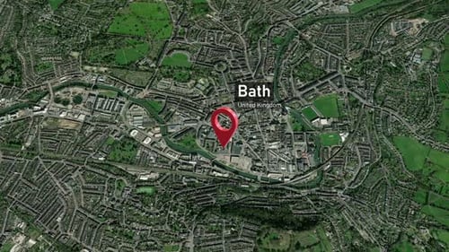 Bath City Zoom (UK) from Space to Earth