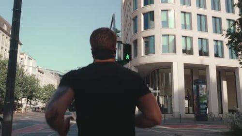 Runner in a City