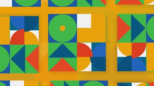 Modern Abstract Geometric Shapes Dynamic Background Animation