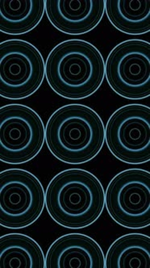 Abstract colorful glowing neon circle light, laser show, blank space, Vertical video