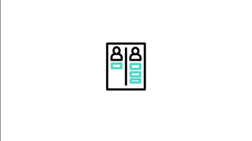 Animated Flat Design Comparison Infographic for Data Presentation