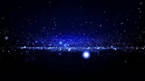 Blue Particles Background Loop
