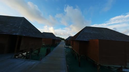 Casas aquáticas de luxo nas Maldivas