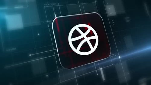 Futuristic Grid Tech Logo Reveal