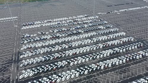 Parking lot in factory