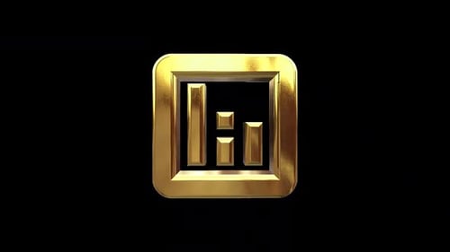 Analytics Golden Icon