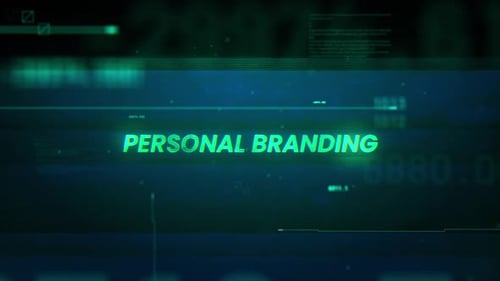 Branding pessoal Word On Noise Glitch Error Technology Plano de fundo de dados futuristas