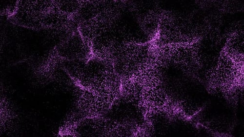 Abstract Purple Particle Flow Looping Background