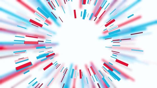 Rotating rays in circle