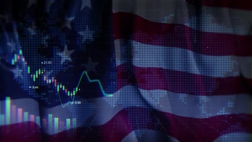 Waving Flag Usa Terms In The Stock Market