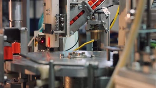 Production of Small Parts Adapters Caps Tips Washer Automatic Factory Line