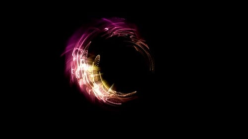 Animation von flüssigen Fantasy-Formen mit Alpha-Kanal