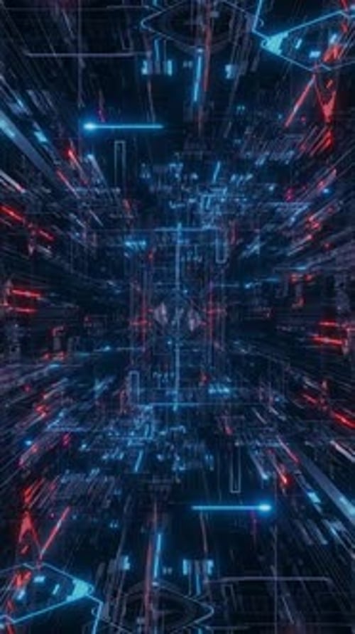 Immersive SciFi-Animation mit vertikalem Video