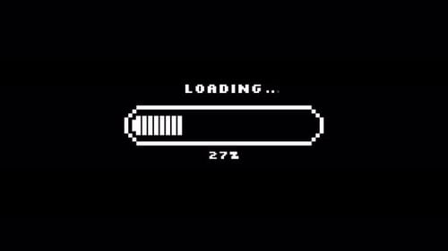 8-Bit Retro Gaming Progress Bar Loader