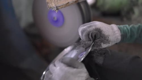 Belt sander to produce cookware