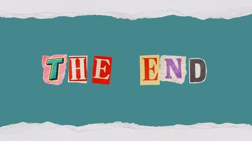 The End word Ransom Note Stop Motion Text